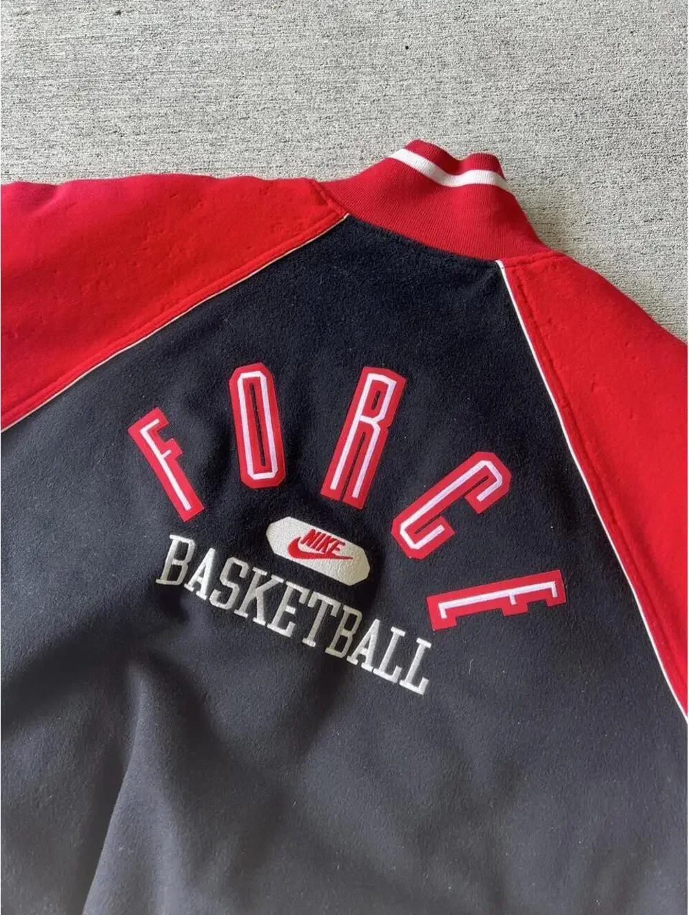 90s Nike Force Basketball Varsity Jacket